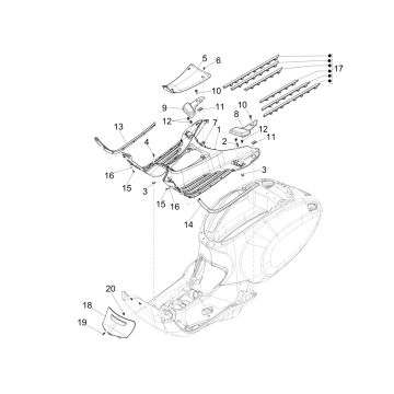 Trittbrett Vespa Sprint 125 4T 3V IE ABS E5 2021 (EMEA)
