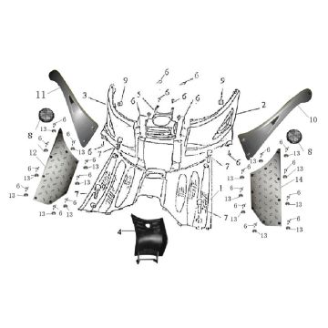 Trittbrett Zen Grand Retro Kaffeecreme