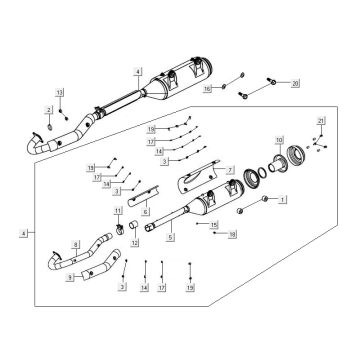Auspuff Kymco MXU 500
