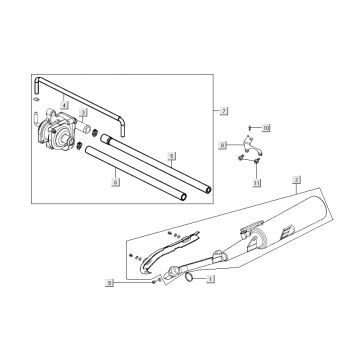 Auspuff - Luftmembran Kymco Nexxon 4-Takt dunkelgrau