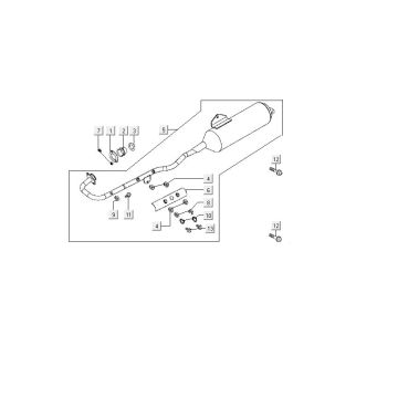 Auspuff Kymco MXU 150