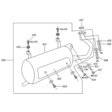 Auspuff AGM Retro Extra mattschwarz