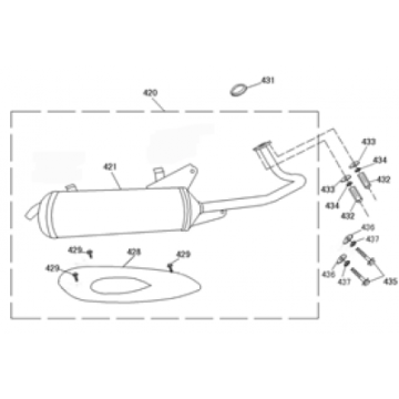 Auspuff Berini Dolce Vita braun