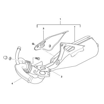 Auspuff Beta Ark-K AC blau 2008 2-Takt-partsproduct-Uitlaat-Beta-Ark-k-AC-blauw-2008-2-takt