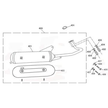 Auspuff BTC Legend rot