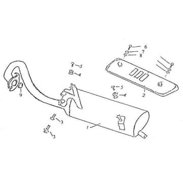 Auspuff China Retro 125 cc