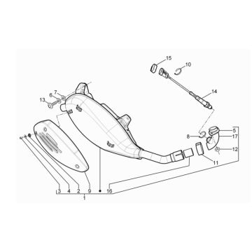 Auspuff Vespa GTV 250 4T 4V IE