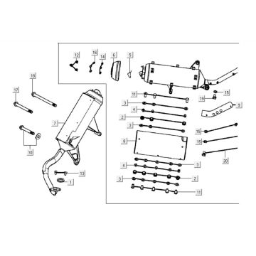 Auspuff Kymco Grand Dink 250cc