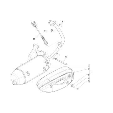 Auspuff Piaggo Zip 4-Takt (Euro4-Einspritzung IGET)