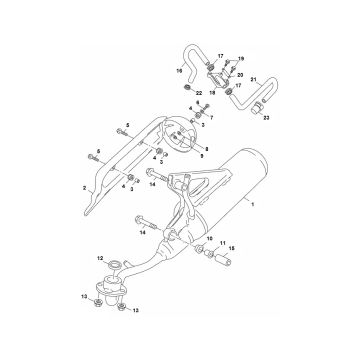 Auspuff Yamaha Aerox 4-Takt 2014
