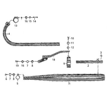 Zundapp C50 Sport 517-21LA Auspuff