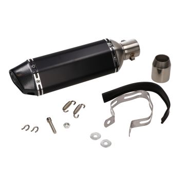 Endschalldämpfer Schwarz/Carbon-Look-Edition