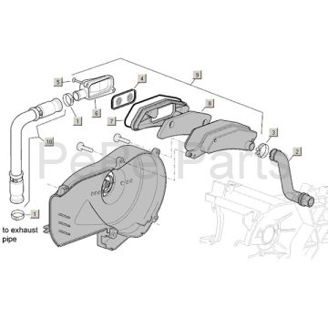 Luftmembran Aprilia Mojito Custom 50 2T AC (Piaggio motor) 2004-2010
