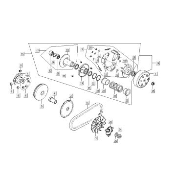 Variomatik Kymco Like 4-Takt