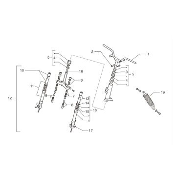 Federung Beta Ark-K LC Silber 2004 2-Takt