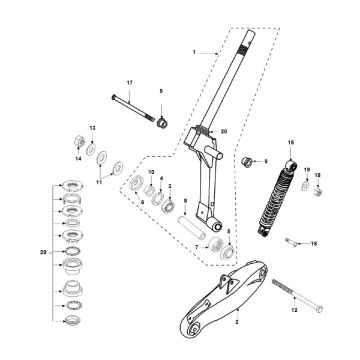 Federung Peugeot Speedfight 2 AC E2 2-Takt