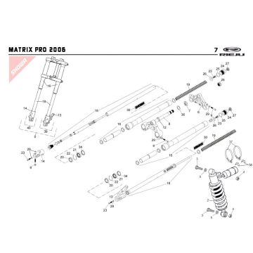 Federung Rieju Rs2 pro blau 2009 2-Takt