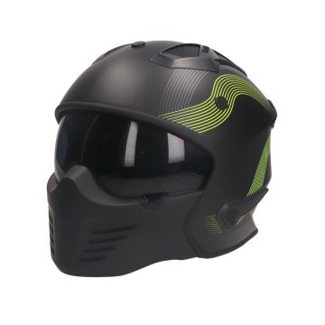 Vito Bruzano schwarz/fluorfarbener Helm