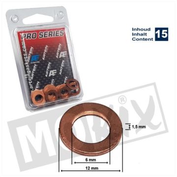 Kupferring Arstein PRO-Serie 6x12x1,5 15 Stück