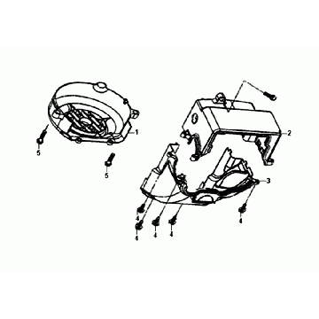 Schwungradabdeckung Sym Orbit III Schwarz