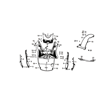 Grundplatte Rahmenabdeckung Sym Jet 14 blau (BU-289S)