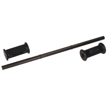 Fußrastenachse+Beläge Puch Maxi schwarz