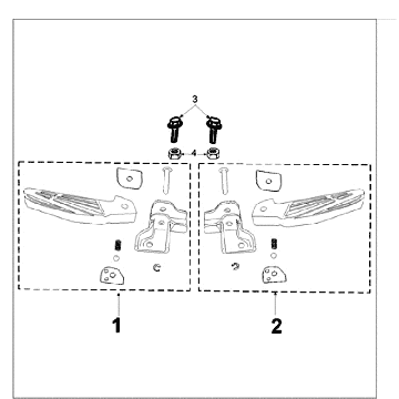 Fußstütze Peugeot Tweet Evo Euro4 original