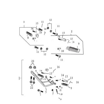 Fußstützen Agm Caferacer