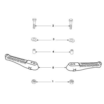 Fußrasten Peugeot Speedfight 2 AC E2 2-Takt