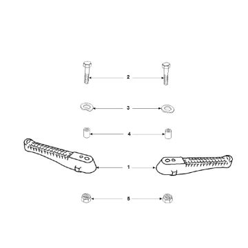 Fußrasten Peugeot Speedfight 2 LC E2 2-Takt