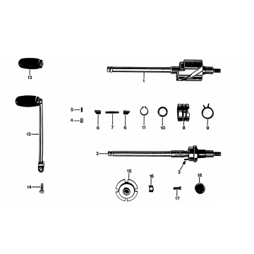 Fußbeschleunigung - Zündapp 530 Schaltpedal alle Typen