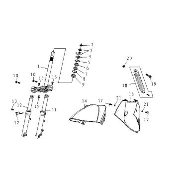 Vordergabel Kotflügel China Fashion Beige