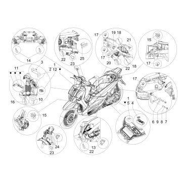 Kabelbaum Piaggio Beverly 125 RST 4V Euro 3 2010-2015