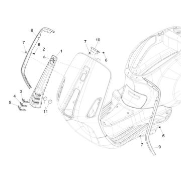 Rahmen Vespa Primavera 4-Takt 4-Ventil-red dragon 894