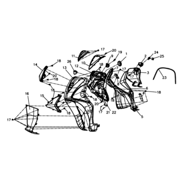 Frontplatte/Beschichtung Sym Symphony ST E3 Weiß (WH-006)