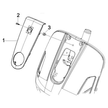 Abdeckplatte Frontverkleidung Vespa GTV 250 ie 4V