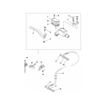Vorderradbremse 2 Yamaha Aerox 4-Takt 2014