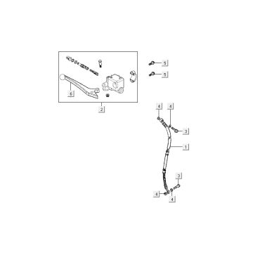 Vorderradbremse Kymco Activ 4-Takt Silber