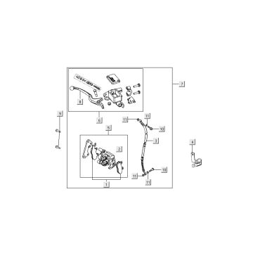 Vorderradbremse Kymco Nexxon 4-Takt dunkelgrau