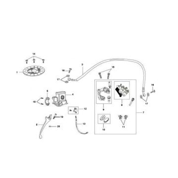Vorderradbremse Rover Fun 4-Takt