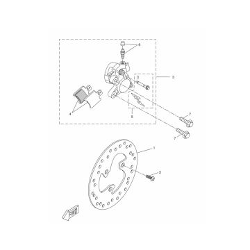 Vorderradbremse Yamaha Aerox 2-Takt 2013