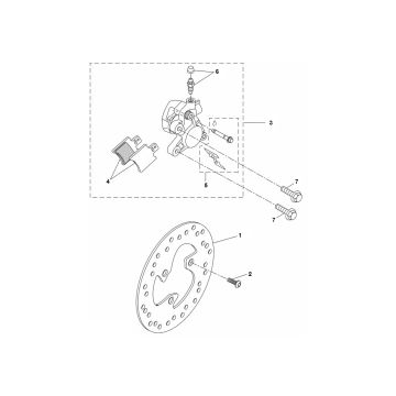 Vorderradbremse Yamaha Aerox 4-Takt 2014