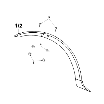 Kotflügel vorne Peugeot Vogue Schwarz