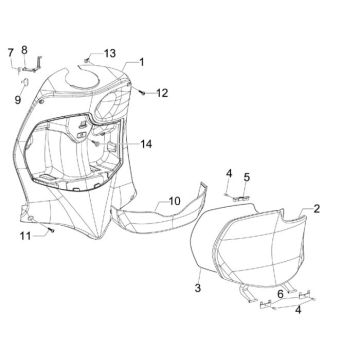Beinschild Piaggio Fly 50 4T AC