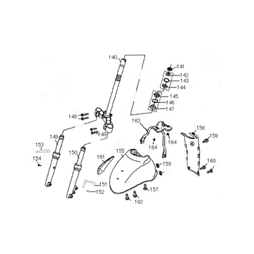 Vordergabel-Schutzblech Benzhou YY50QT-15 braun
