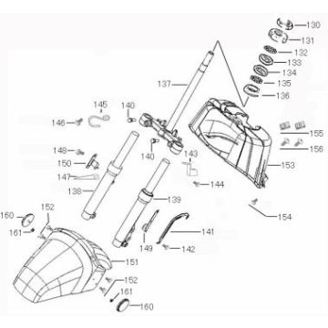 Vordergabel-Kotflügel China Bee creme