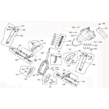 Gabel-Kotflügel China Joy schwarz