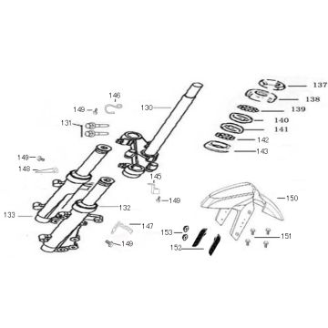 Vorderradgabel AGM R8 Titan