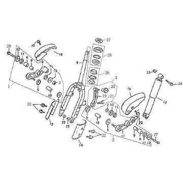 Gabel Eagle-Wing Torino Kaffeecreme