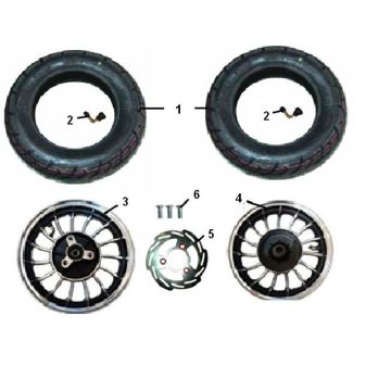 Vorderrad - Hinterrad Riva Sport VX50S 4-Takt